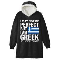 Funny Perfect Greek Flag I Love Greece Hooded Wearable Blanket