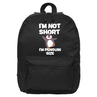 Funny Penguin Gift | Penguin Bird Lover 16 in Basic Backpack