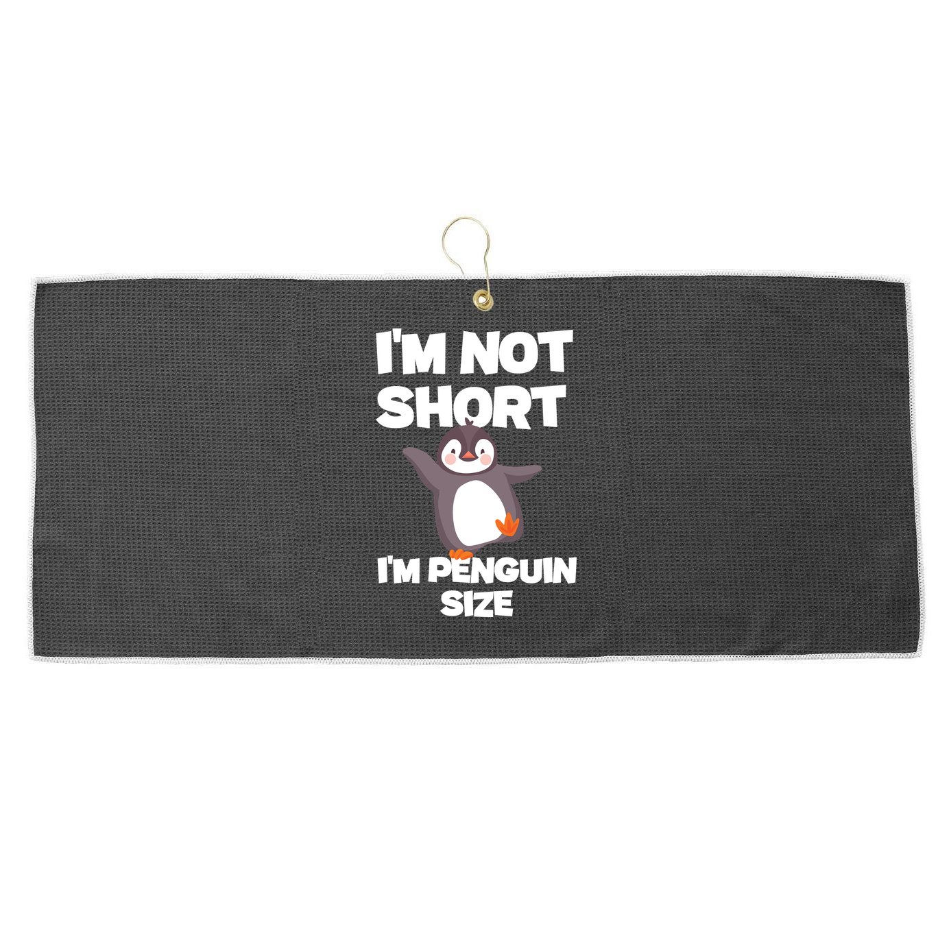 Funny Penguin Gift | Penguin Bird Lover Large Microfiber Waffle Golf Towel