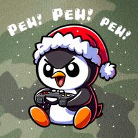 Funny Penguin Gamer Pew Video Game Christmas Legacy Tie Dye Trucker Hat