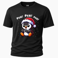 Funny Penguin Gamer Pew Video Game Christmas Performance Shirt