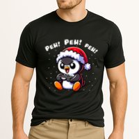 Funny Penguin Gamer Pew Video Game Christmas Performance Shirt