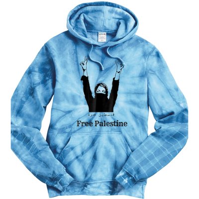 Free Palestine Gaza Palestinian Tie Dye Hoodie