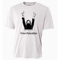 Free Palestine Gaza Palestinian Cooling Performance Crew T-Shirt