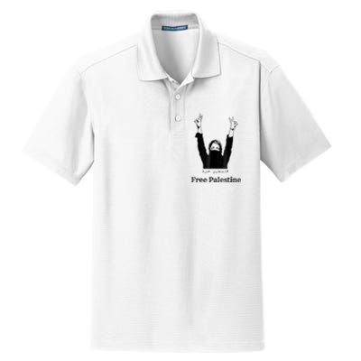 Free Palestine Gaza Palestinian Dry Zone Grid Polo