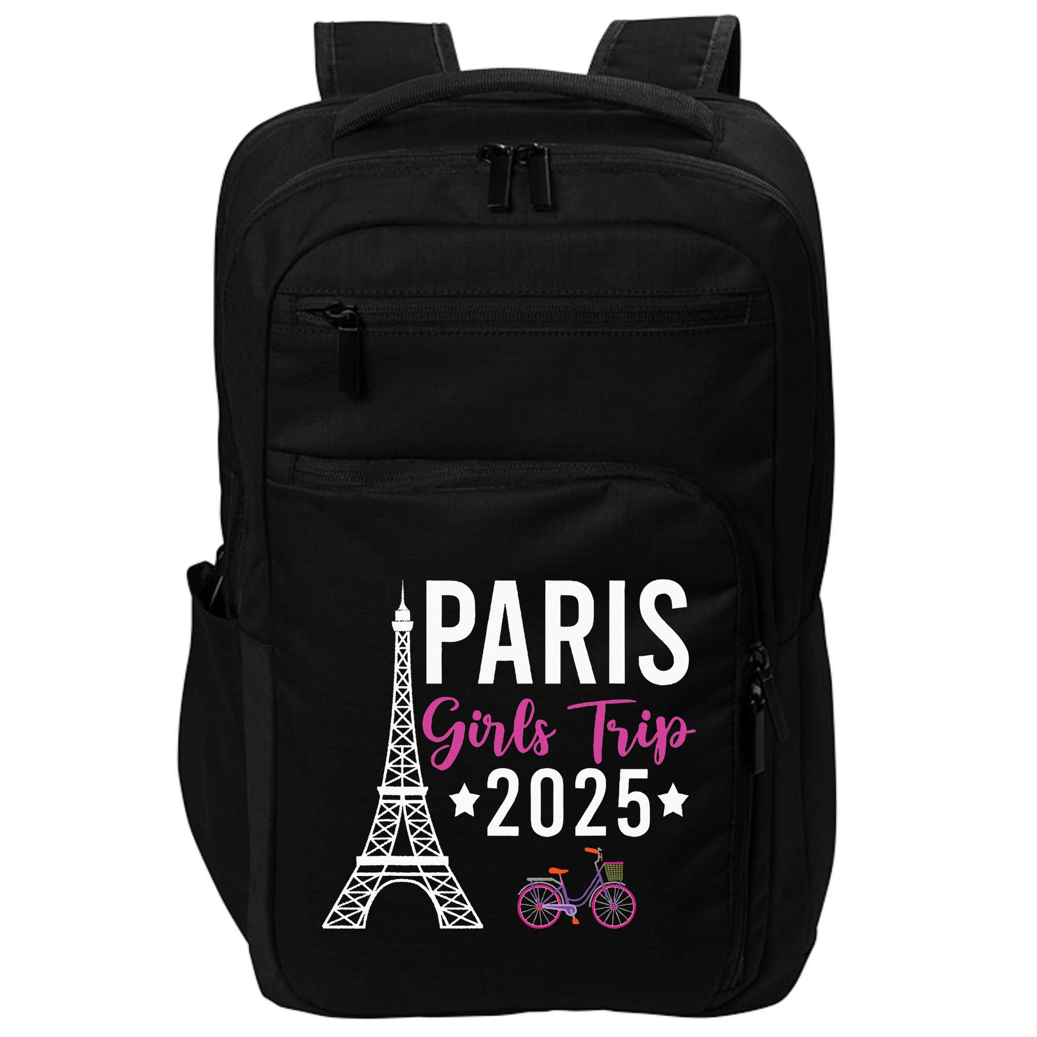 France Paris Girl Trip 2025 Summer Vacation Ladies Weekend Impact Tech Backpack