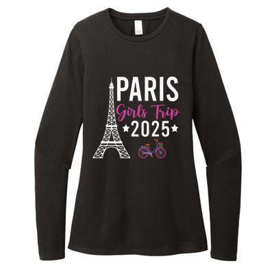 France Paris Girl Trip 2025 Summer Vacation Ladies Weekend Womens CVC Long Sleeve Shirt