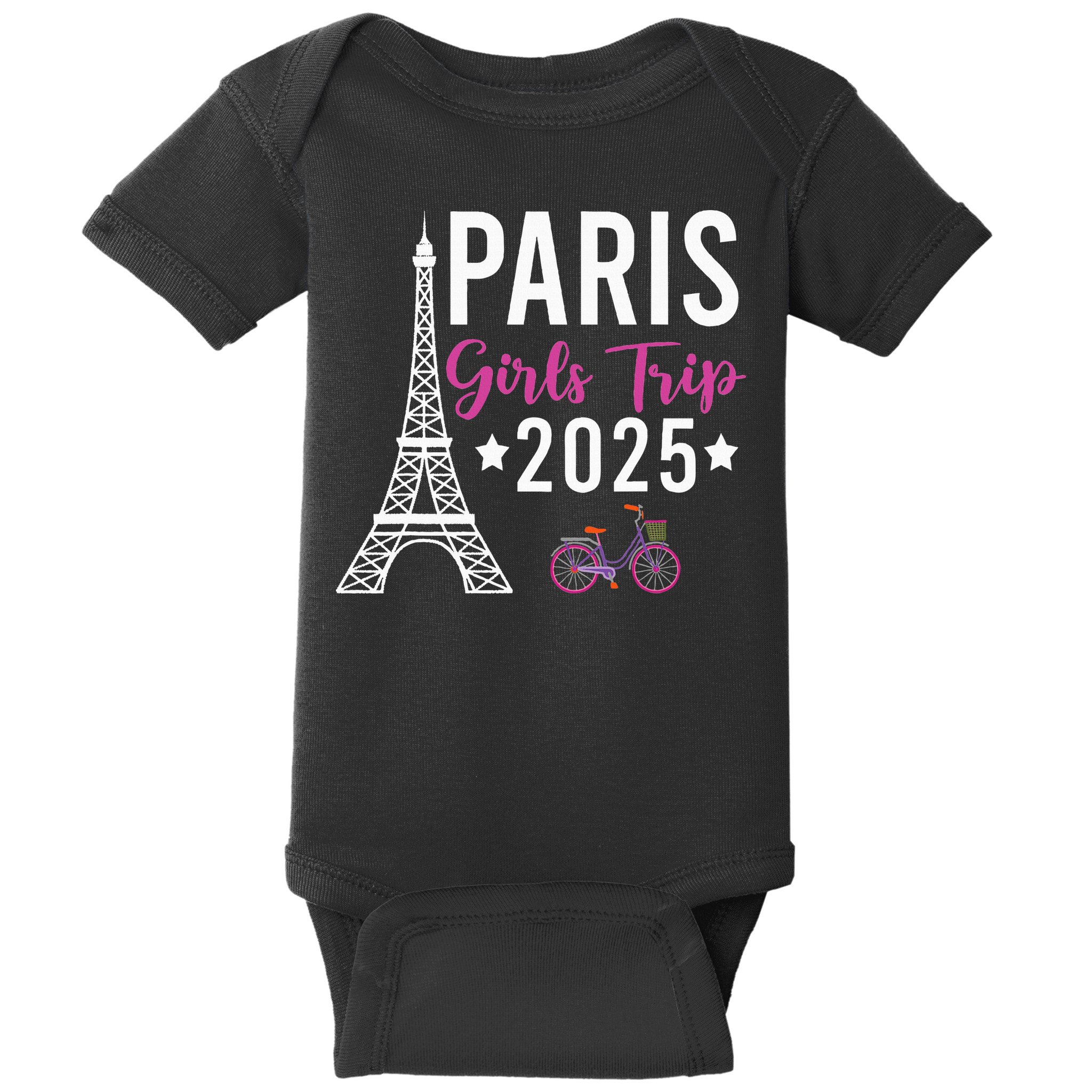 France Paris Girl Trip 2025 Summer Vacation Ladies Weekend Baby Bodysuit