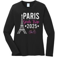 France Paris Girl Trip 2025 Summer Vacation Ladies Weekend Ladies Long Sleeve Shirt