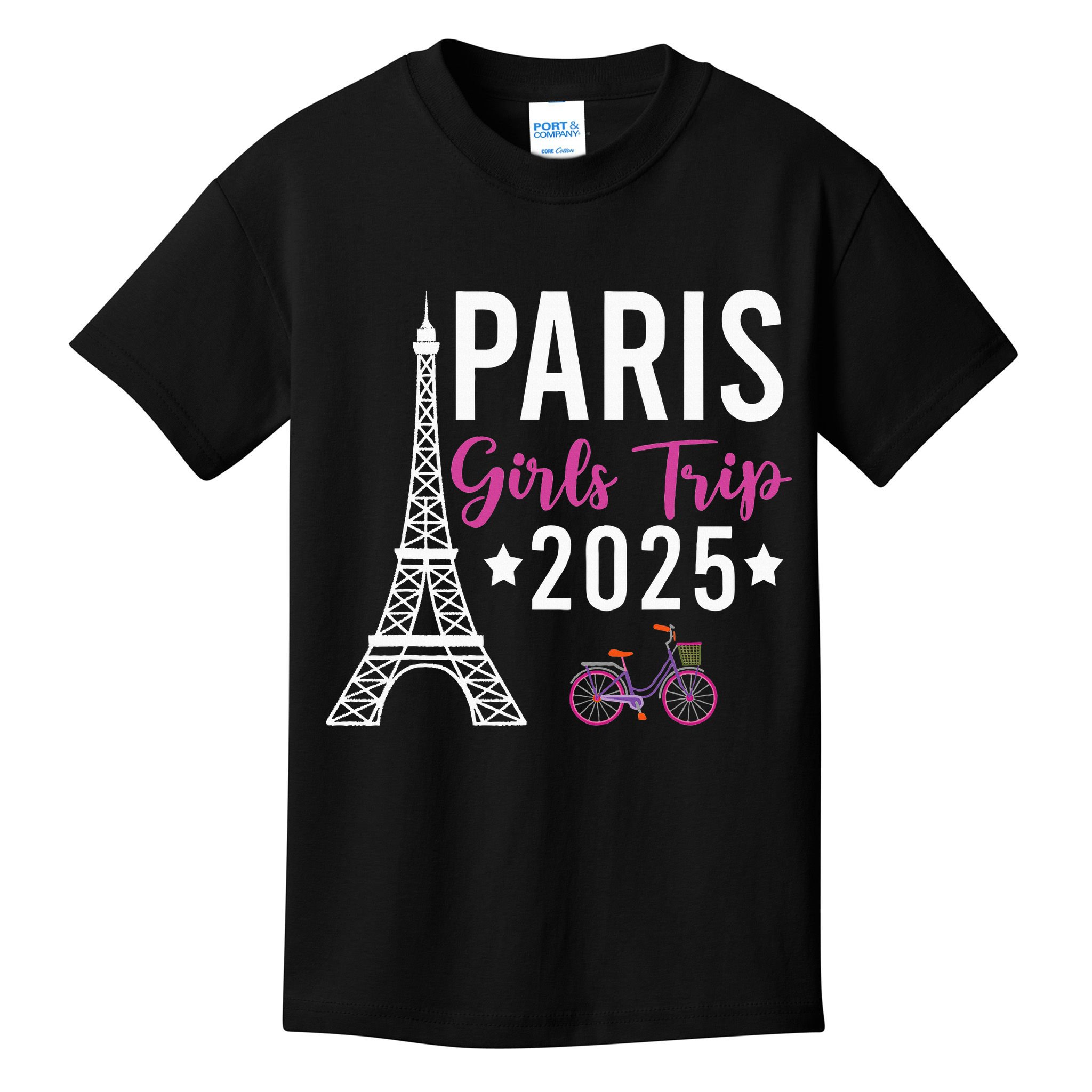 France Paris Girl Trip 2025 Summer Vacation Ladies Weekend Kids T-Shirt