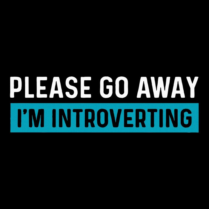 Funny Please Go Away IM Introverting Introversion Women's V-Neck T-Shirt
