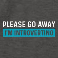 Funny Please Go Away IM Introverting Introversion Vector Backpack