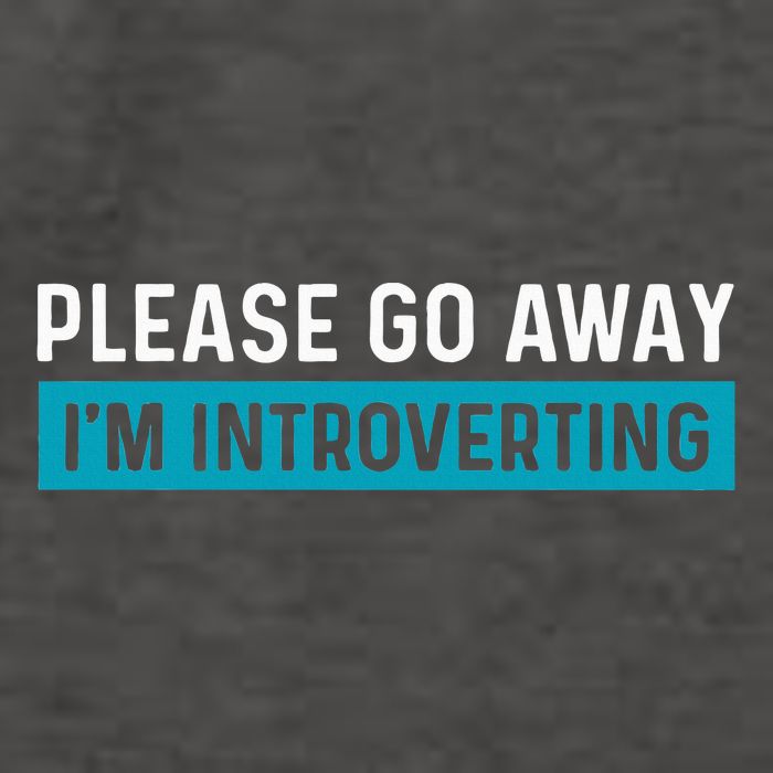 Funny Please Go Away IM Introverting Introversion Vector Backpack
