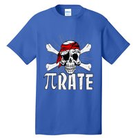 Funny Pigiftrate Gift Happy Pi Day Math Geek Pirate Lover Gift Tall T-Shirt