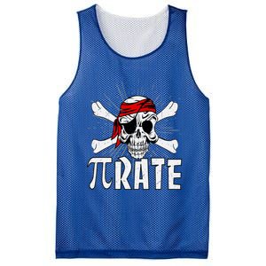 Funny Pigiftrate Gift Happy Pi Day Math Geek Pirate Lover Gift Mesh Reversible Basketball Jersey Tank