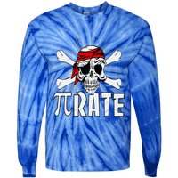 Funny Pigiftrate Gift Happy Pi Day Math Geek Pirate Lover Gift Tie-Dye Long Sleeve Shirt