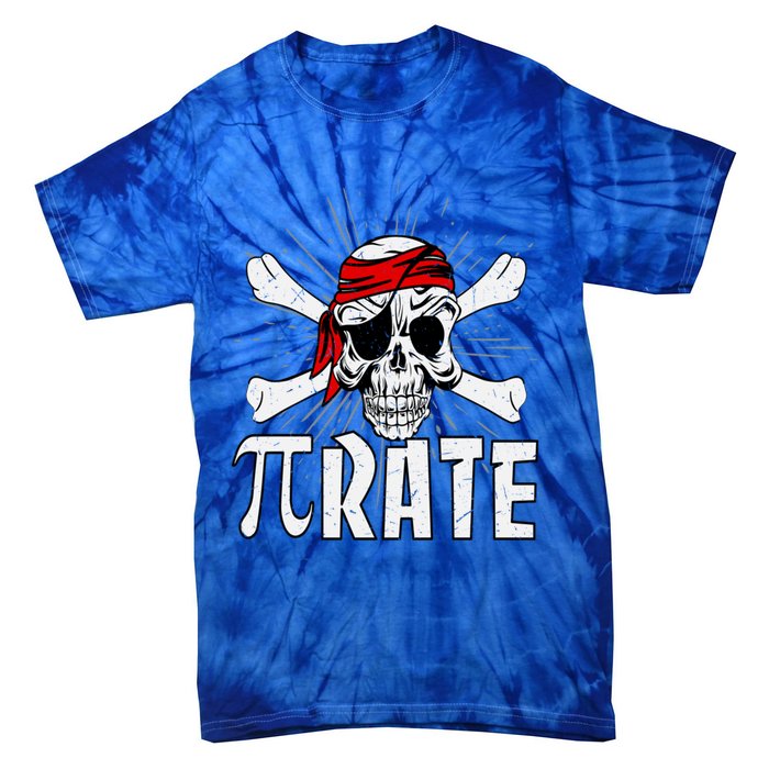 Funny Pigiftrate Gift Happy Pi Day Math Geek Pirate Lover Gift Tie-Dye T-Shirt