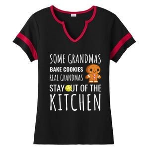 Funny Pickleball Grandma Stay Out Of The Kitchen Player Meaningful Gift Ladies Halftime Notch Neck Tee