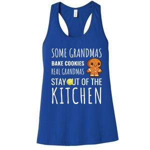 Funny Pickleball Grandma Stay Out Of The Kitchen Player Meaningful Gift Women's Racerback Tank