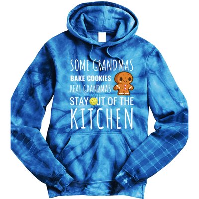 Funny Pickleball Grandma Stay Out Of The Kitchen Player Meaningful Gift Tie Dye Hoodie