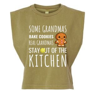 Funny Pickleball Grandma Stay Out Of The Kitchen Player Meaningful Gift Garment-Dyed Women's Muscle Tee