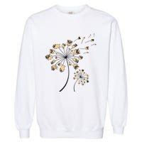 Funny Pug Gift For Men Women Cool Flower Dog Dandelion Lover Garment-Dyed Sweatshirt