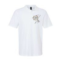 Funny Pug Gift For Men Women Cool Flower Dog Dandelion Lover Softstyle Adult Sport Polo