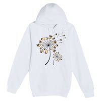 Funny Pug Gift For Men Women Cool Flower Dog Dandelion Lover Premium Pullover Hoodie