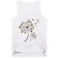 Funny Pug Gift For Men Women Cool Flower Dog Dandelion Lover Tank Top