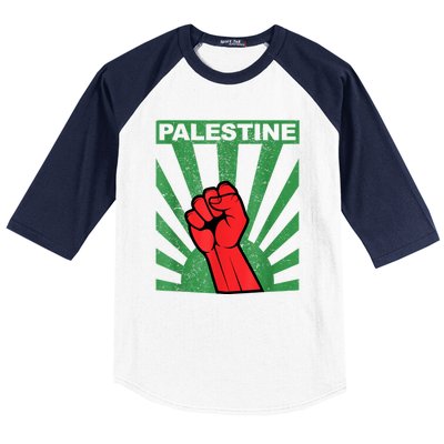 Free Palestine Gaza Palestinian Baseball Sleeve Shirt