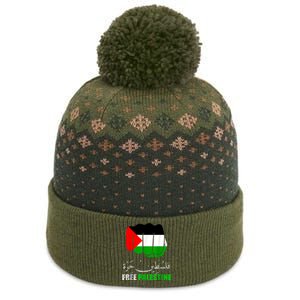 Free Palestine Gaza Palestinian The Baniff Cuffed Pom Beanie