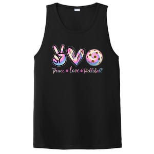 Funny Pickleball Gift Retired Ladies Peace Love Pickleball Great Gift PosiCharge Competitor Tank