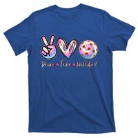 Funny Pickleball Gift Retired Ladies Peace Love Pickleball Great Gift T-Shirt