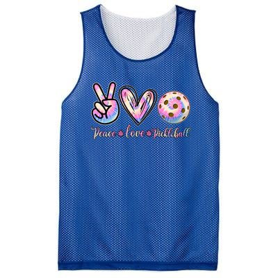 Funny Pickleball Gift Retired Ladies Peace Love Pickleball Great Gift Mesh Reversible Basketball Jersey Tank