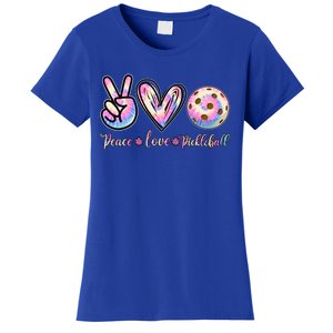 Funny Pickleball Gift Retired Ladies Peace Love Pickleball Great Gift Women's T-Shirt