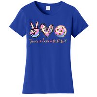 Funny Pickleball Gift Retired Ladies Peace Love Pickleball Great Gift Women's T-Shirt