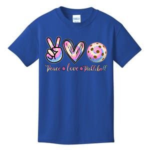 Funny Pickleball Gift Retired Ladies Peace Love Pickleball Great Gift Kids T-Shirt