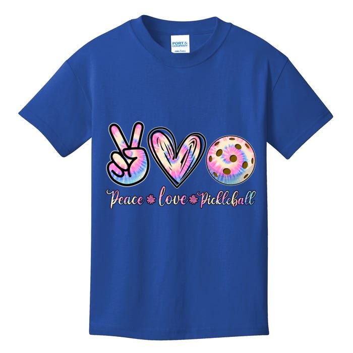 Funny Pickleball Gift Retired Ladies Peace Love Pickleball Great Gift Kids T-Shirt