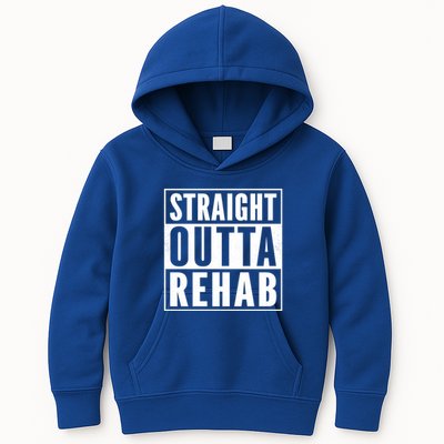 Funny Patient Get Well Gag Gift Straight Outta Rehab Cute Gift Kids Hoodie