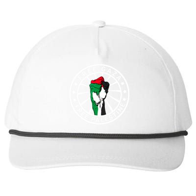 Free Palestine Gaza Palestinian Flag Snapback Five-Panel Rope Hat