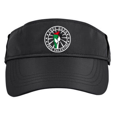 Free Palestine Gaza Palestinian Flag Adult Drive Performance Visor