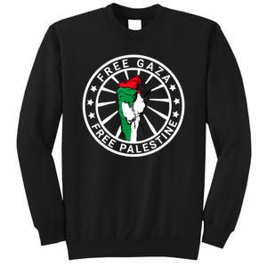 Free Palestine Gaza Palestinian Flag Tall Sweatshirt