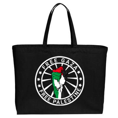 Free Palestine Gaza Palestinian Flag Cotton Canvas Jumbo Tote