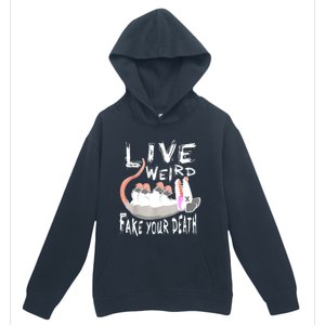 Funny Possum Gift Live Weird Fake Your Death Opossum Urban Pullover Hoodie