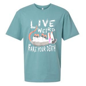 Funny Possum Gift Live Weird Fake Your Death Opossum Sueded Cloud Jersey T-Shirt