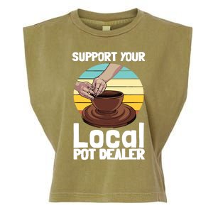 Funny Pottery Gift For Pot Dealer Pottery Artists Garment-Dyed Women's Muscle Tee