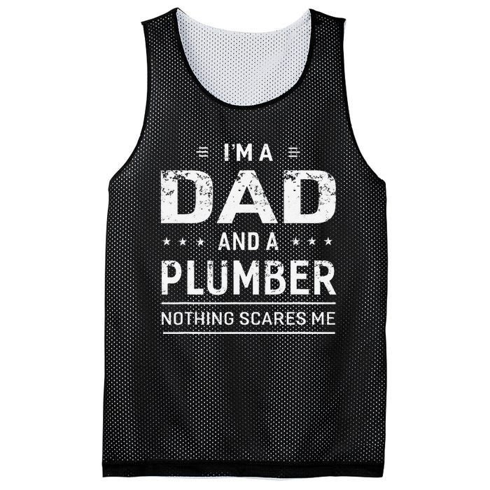 Funny Plumber Gift for Plumbing Dad Father's Day Mesh Reversible Basketball Jersey Tank