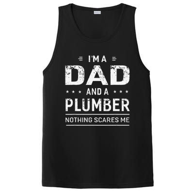 Funny Plumber Gift for Plumbing Dad Father's Day PosiCharge Competitor Tank