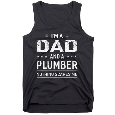 Funny Plumber Gift for Plumbing Dad Father's Day Tank Top