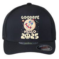 Family Pajamas Goodbye 2024 Hello 2025 Fly Happy New Year Flexfit Unipanel Trucker Cap